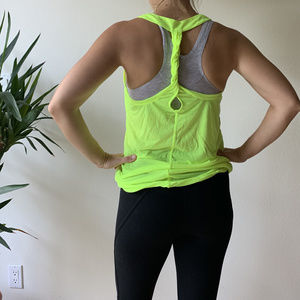 Gap Neon Yellow Workout Tank Top